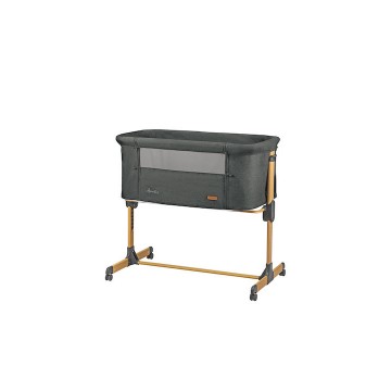 Kikka Boo Λίκνο Amaris με Στρώμα, Πλαϊνό Άνοιγμα και Ρόδες Γκρι 31003020096